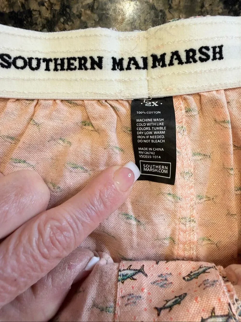 Southern Marsh Men’s Tuna Hanover Boxer Shorts Sz. 2X  Preppy Comfortable